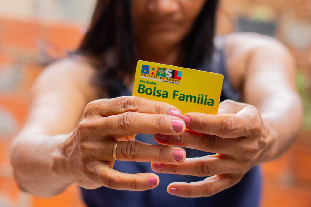 Pagamento do Bolsa Família.